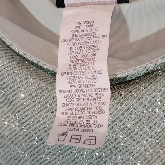 ONYX Nite Shimmery Mint Top - Picture 5 of 5